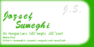 jozsef sumeghi business card